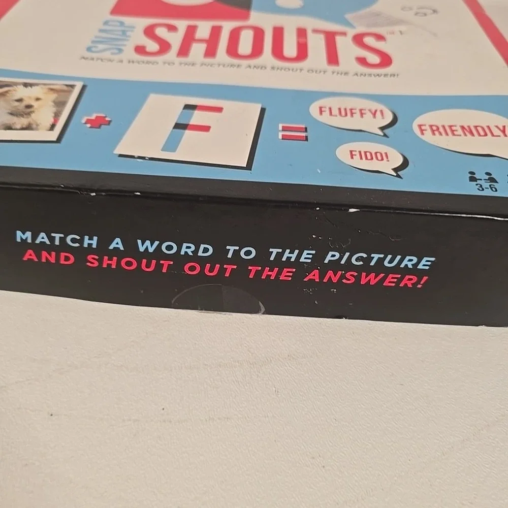 SNAPSHOUTS Very Verbal Party Game 8+, 3-6 Players‎ Word Picture Match